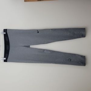 Nike Dri-Fit Work Out Leggings Tights Gray Pants XL